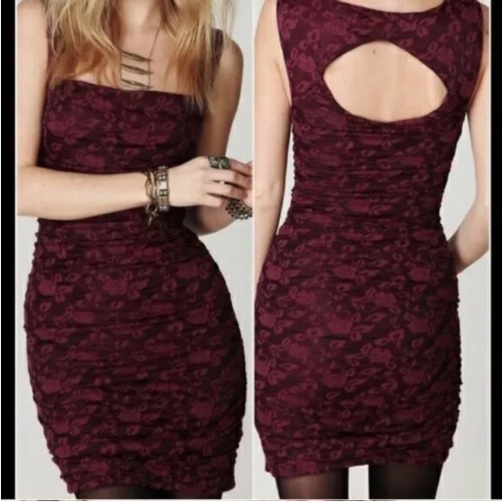 Free people bodycon dress lace